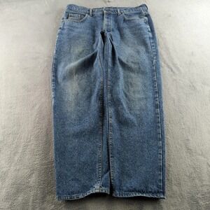 Vintage Lee Jeans 38x32 (Fits 36x30) Blue Light Wash Straight Skater USA 90s Y2K